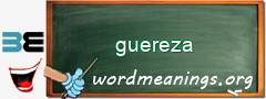 WordMeaning blackboard for guereza